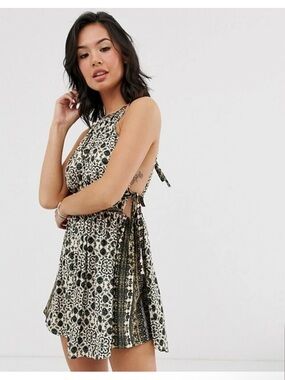 Free People Mid Summer Day Printed Tunic  Tank or Mini Dress